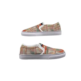 So#53 Men's Slip On Sneakers, pattern, print