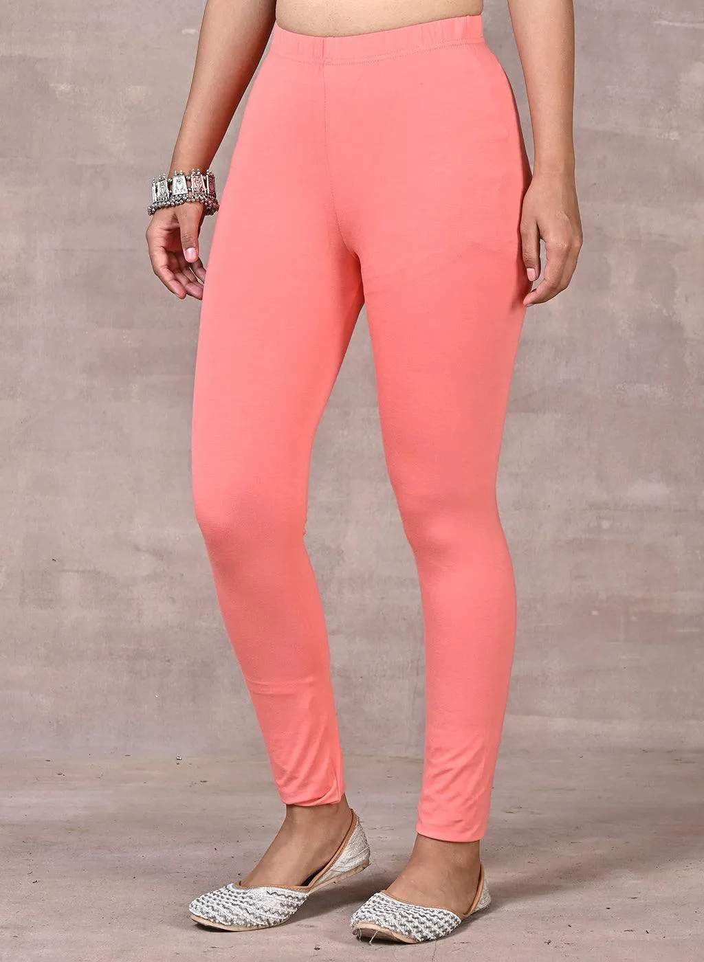 Sofia Fiery Pink Skinny Fit Leggings for Women