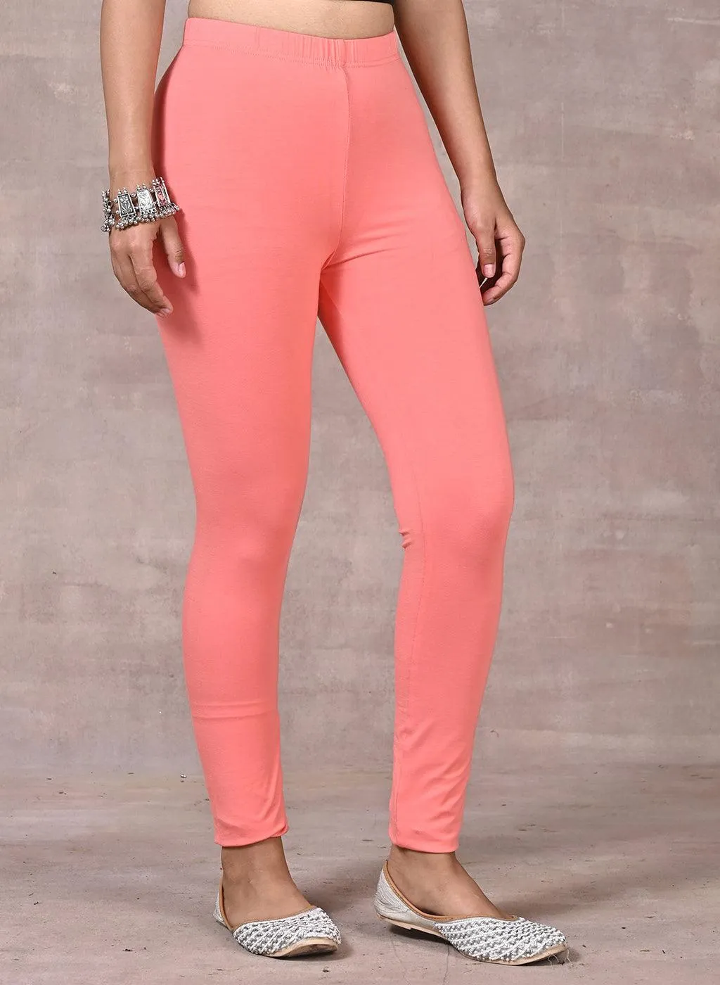 Sofia Fiery Pink Skinny Fit Leggings for Women