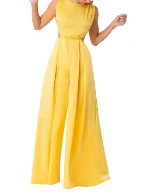 “Sol” Yellow Cut-Out Jumpsuit