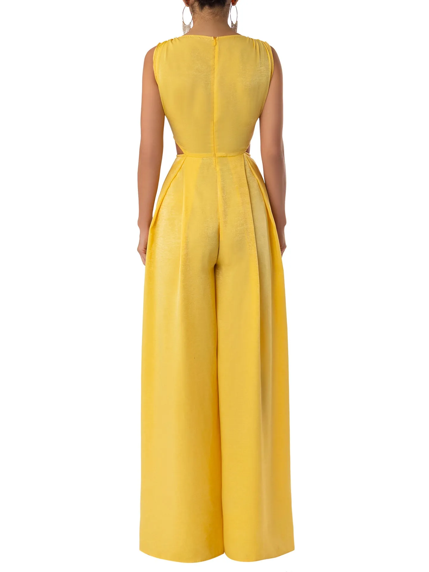 “Sol” Yellow Cut-Out Jumpsuit