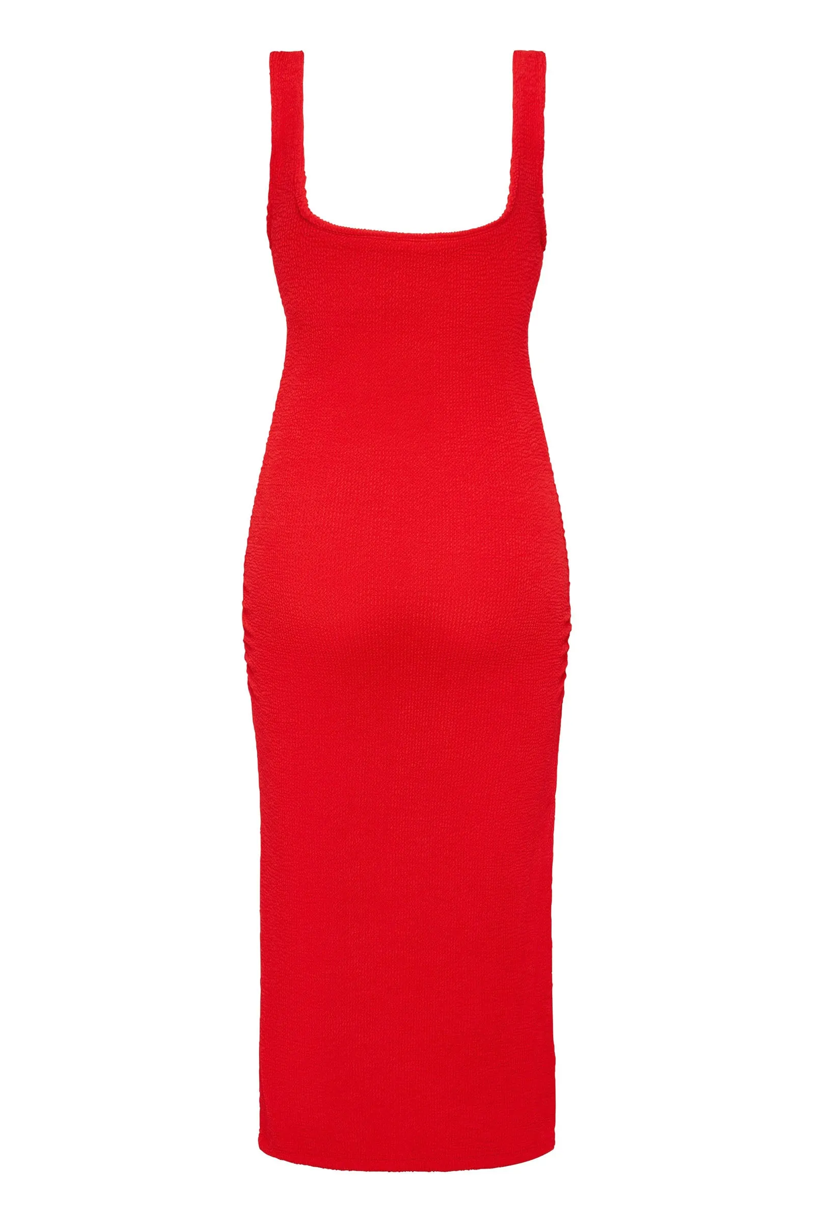 Solstice Midi Dress Red