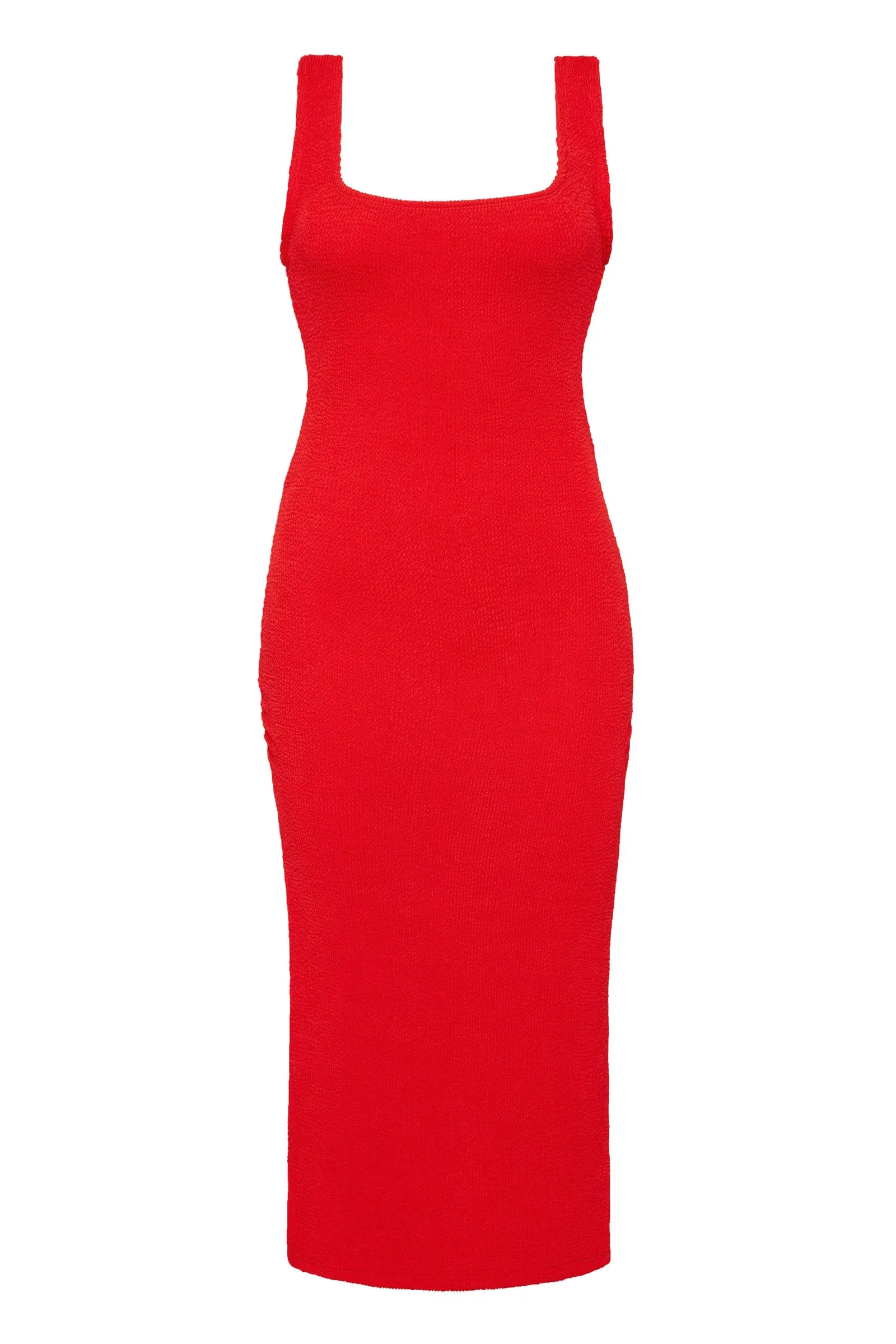 Solstice Midi Dress Red