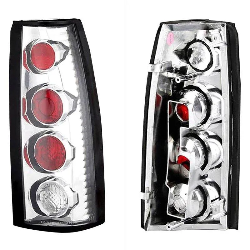 Spyder Euro Style Tail Lights Chevy Blazer (1992-1994) Black / Black Smoke / Chrome / Smoke