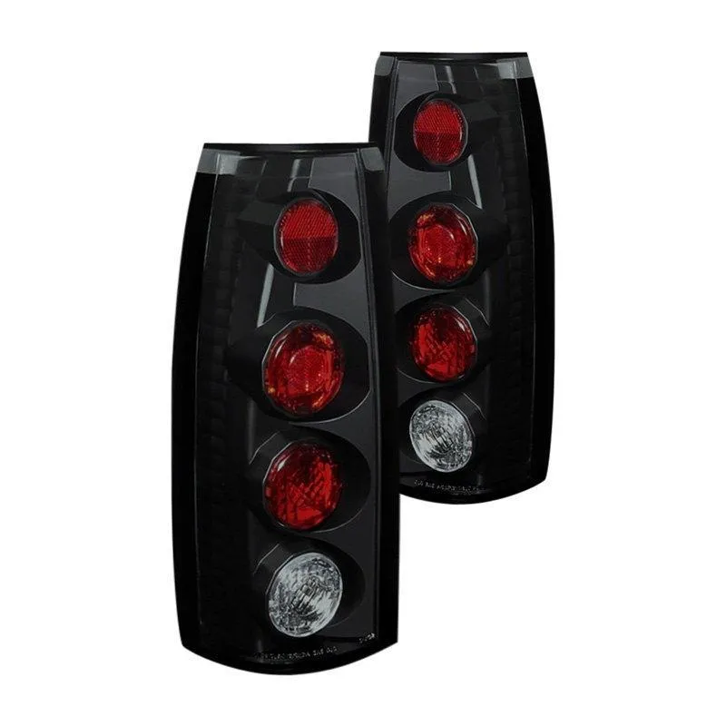 Spyder Euro Style Tail Lights Chevy Blazer (1992-1994) Black / Black Smoke / Chrome / Smoke