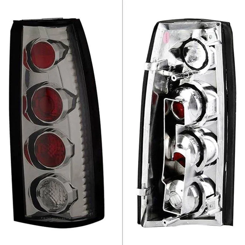 Spyder Euro Style Tail Lights Chevy Blazer (1992-1994) Black / Black Smoke / Chrome / Smoke