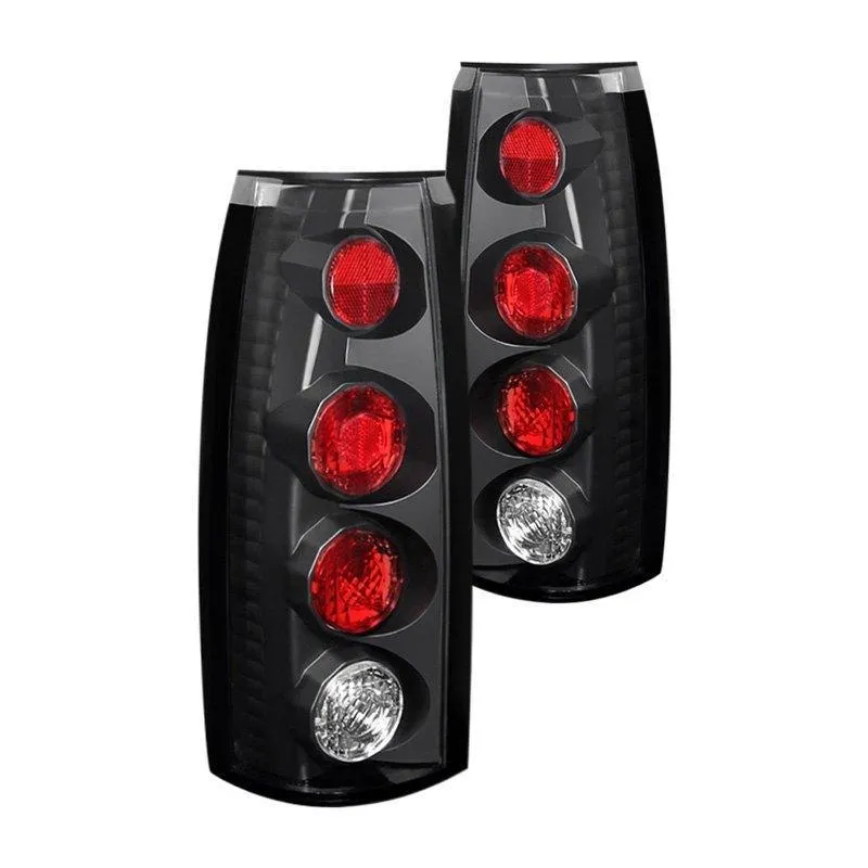 Spyder Euro Style Tail Lights Chevy Blazer (1992-1994) Black / Black Smoke / Chrome / Smoke