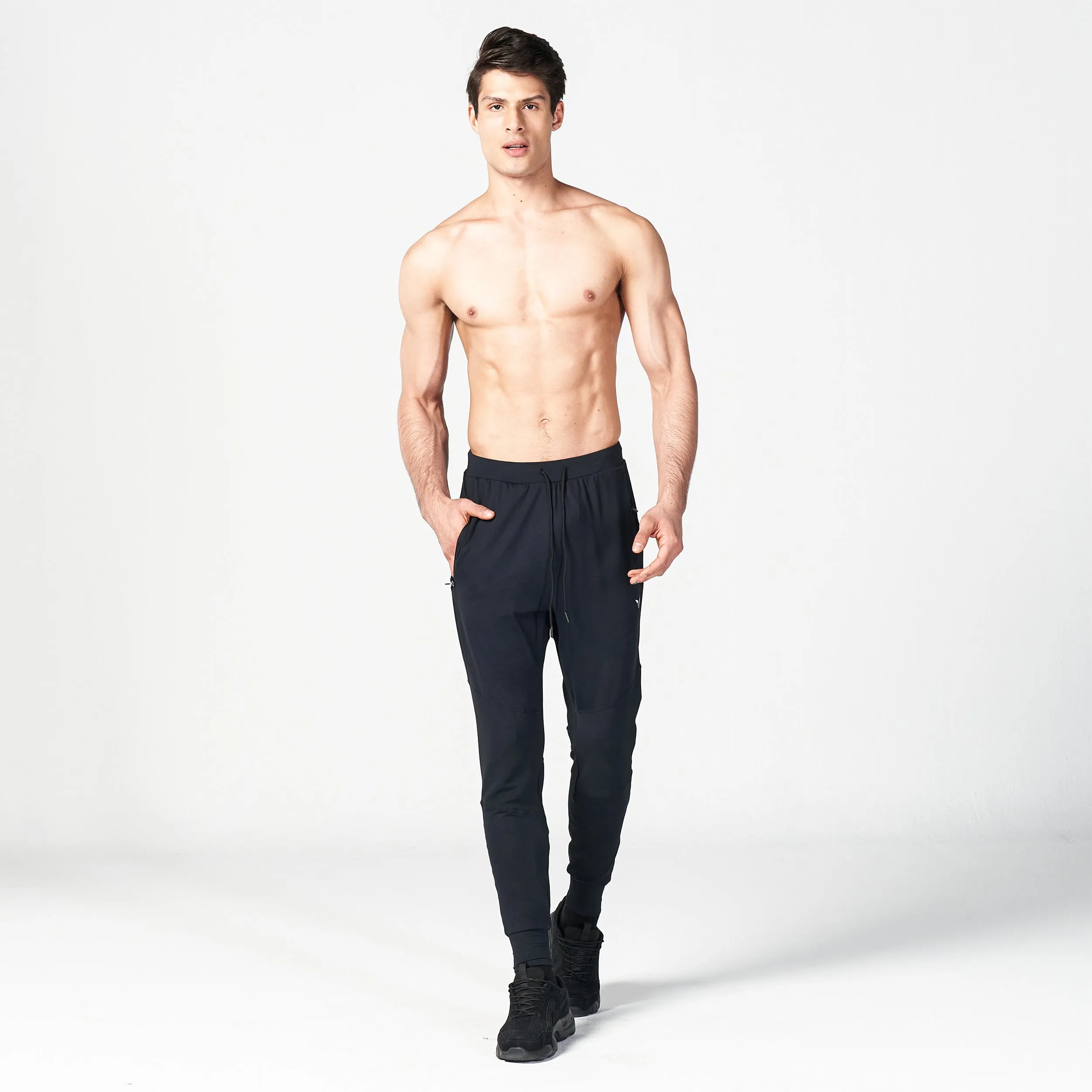 Statement Ribbed Joggers Reimagined SS23 - Black