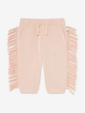 Stella McCartney Baby Girls Fringed Joggers in Pink