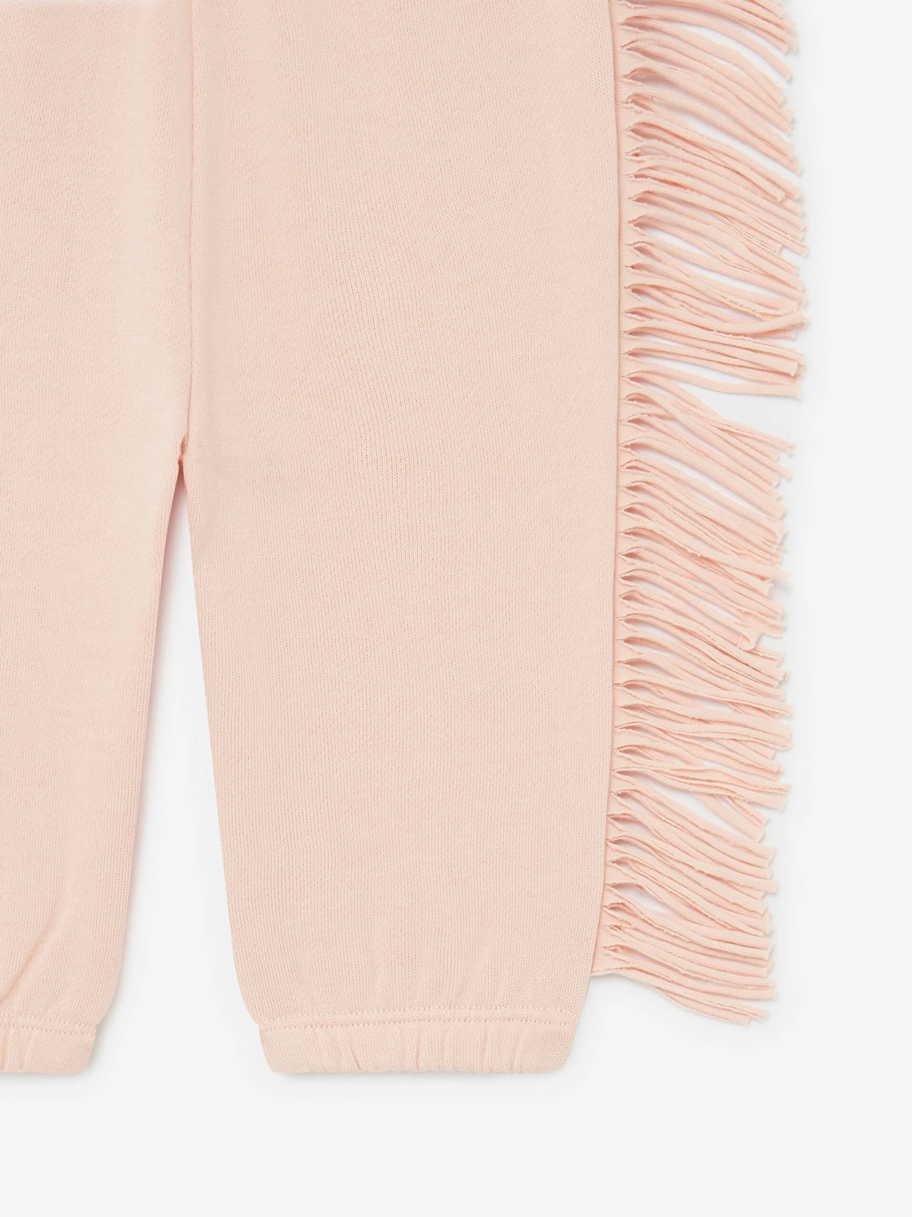 Stella McCartney Baby Girls Fringed Joggers in Pink