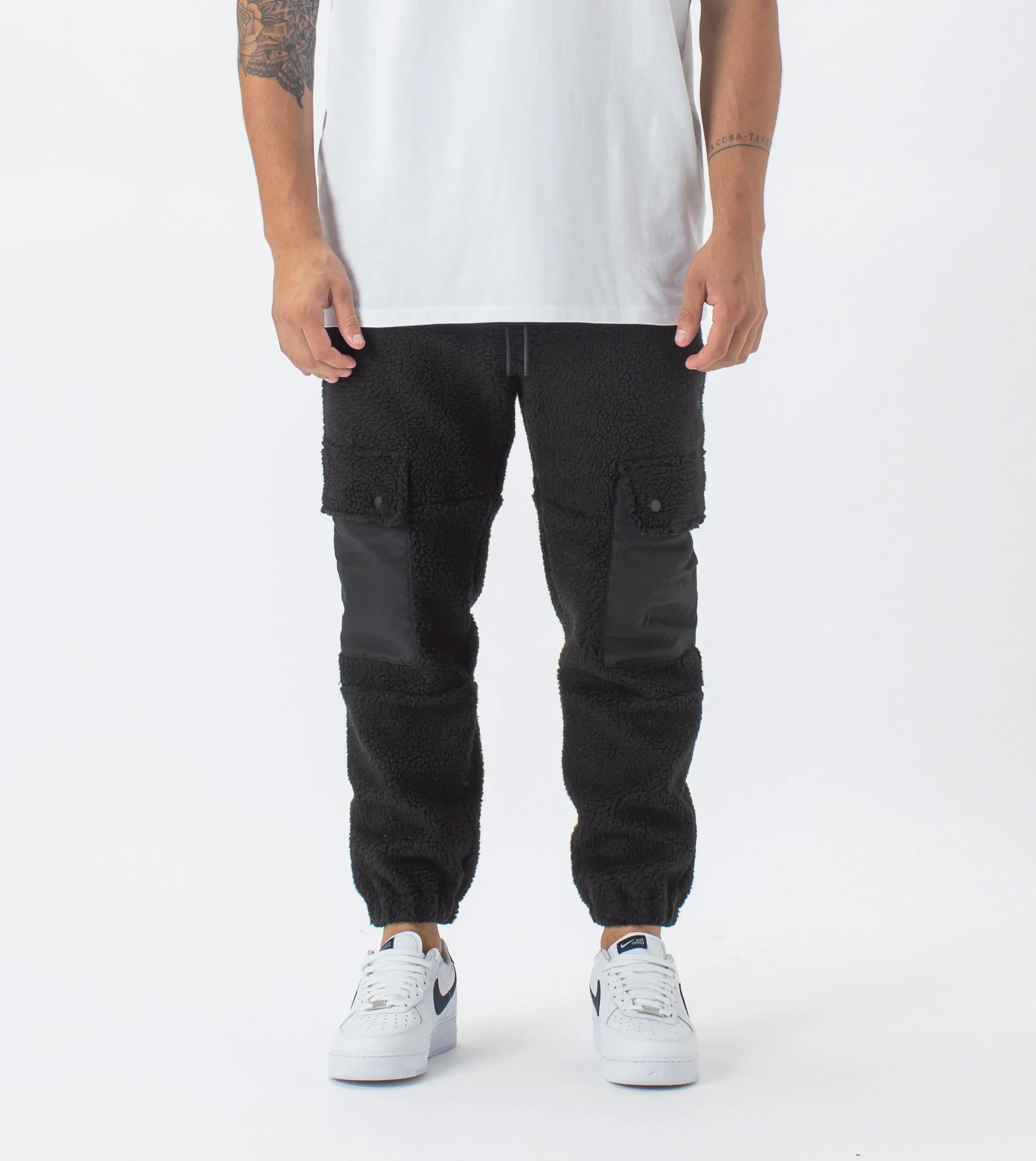 Teddy Jumpa Cargo Jogger Black