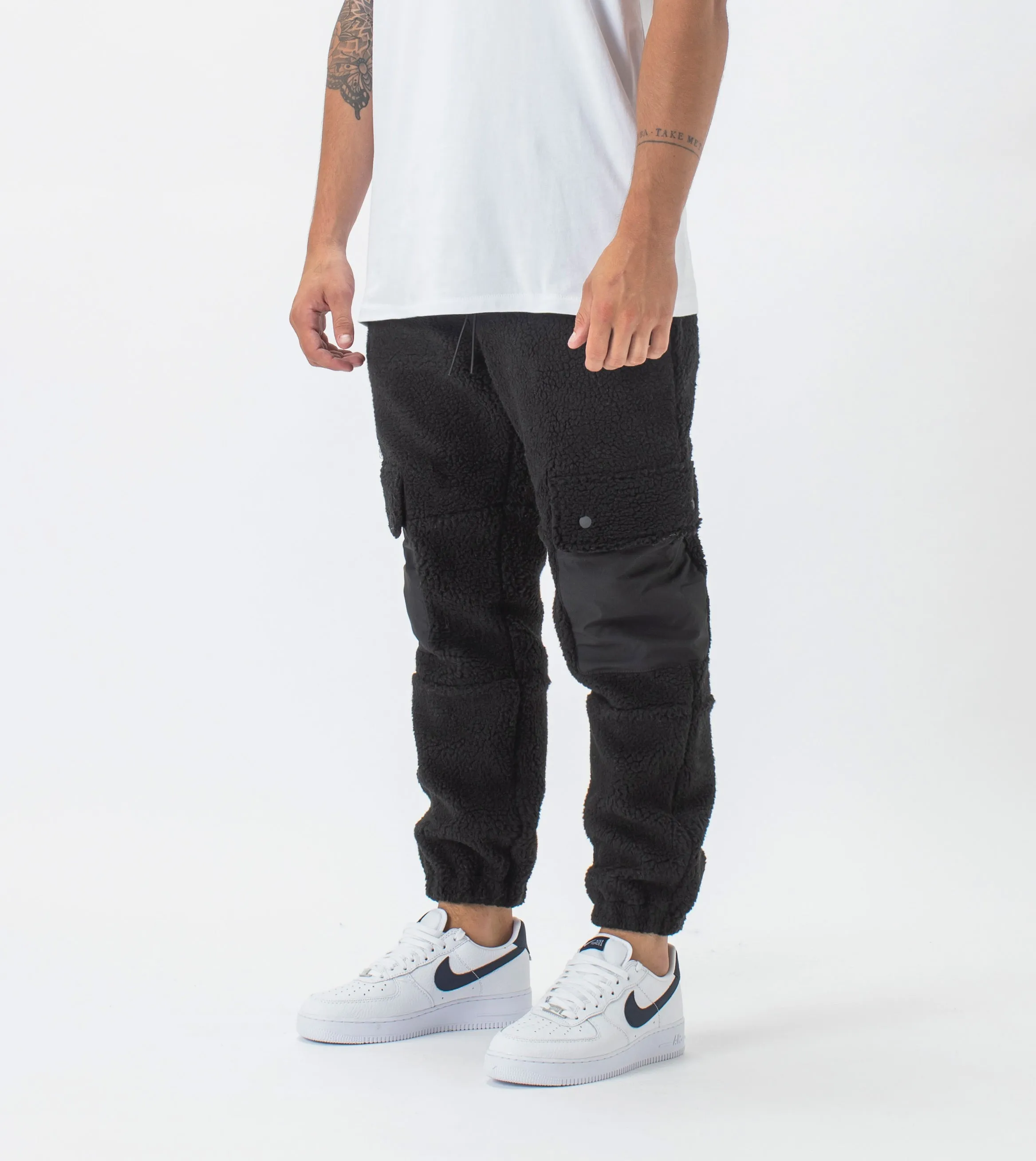 Teddy Jumpa Cargo Jogger Black