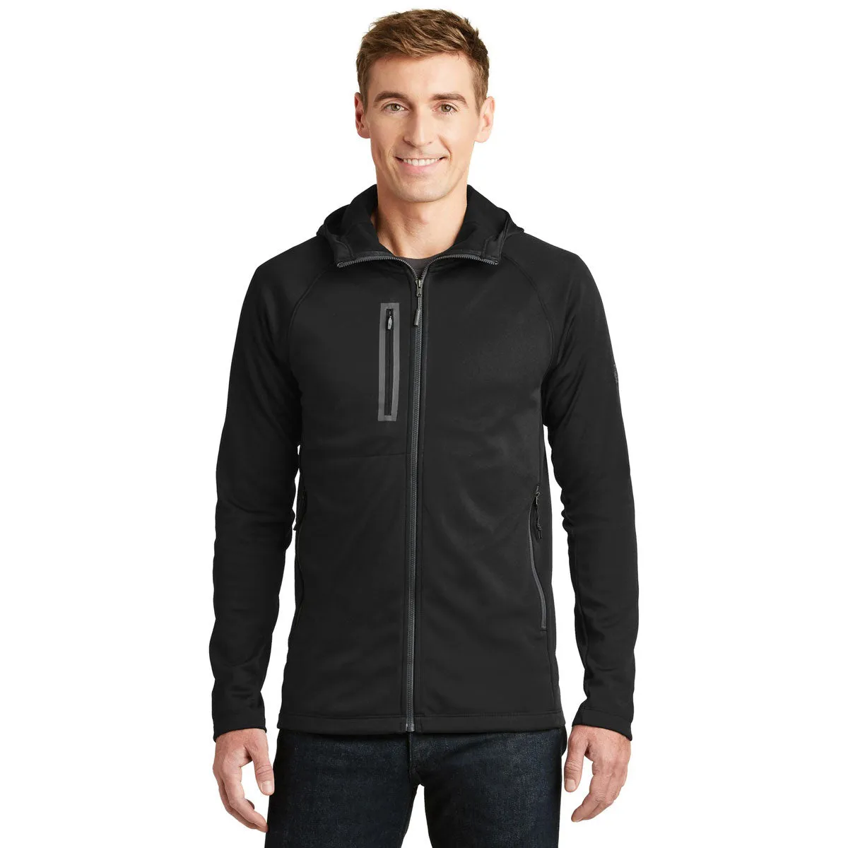 The North Face Men's TNF Black Canyon Flats Fleece Hooded Jacket