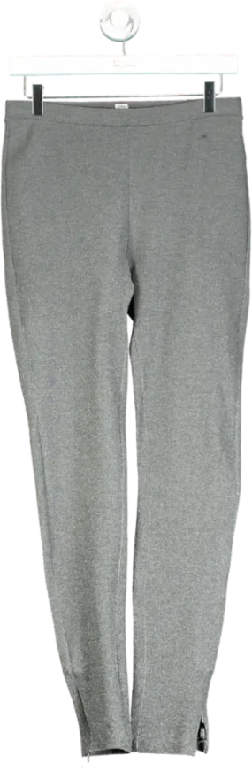 Totême Grey Zip Leggings UK M