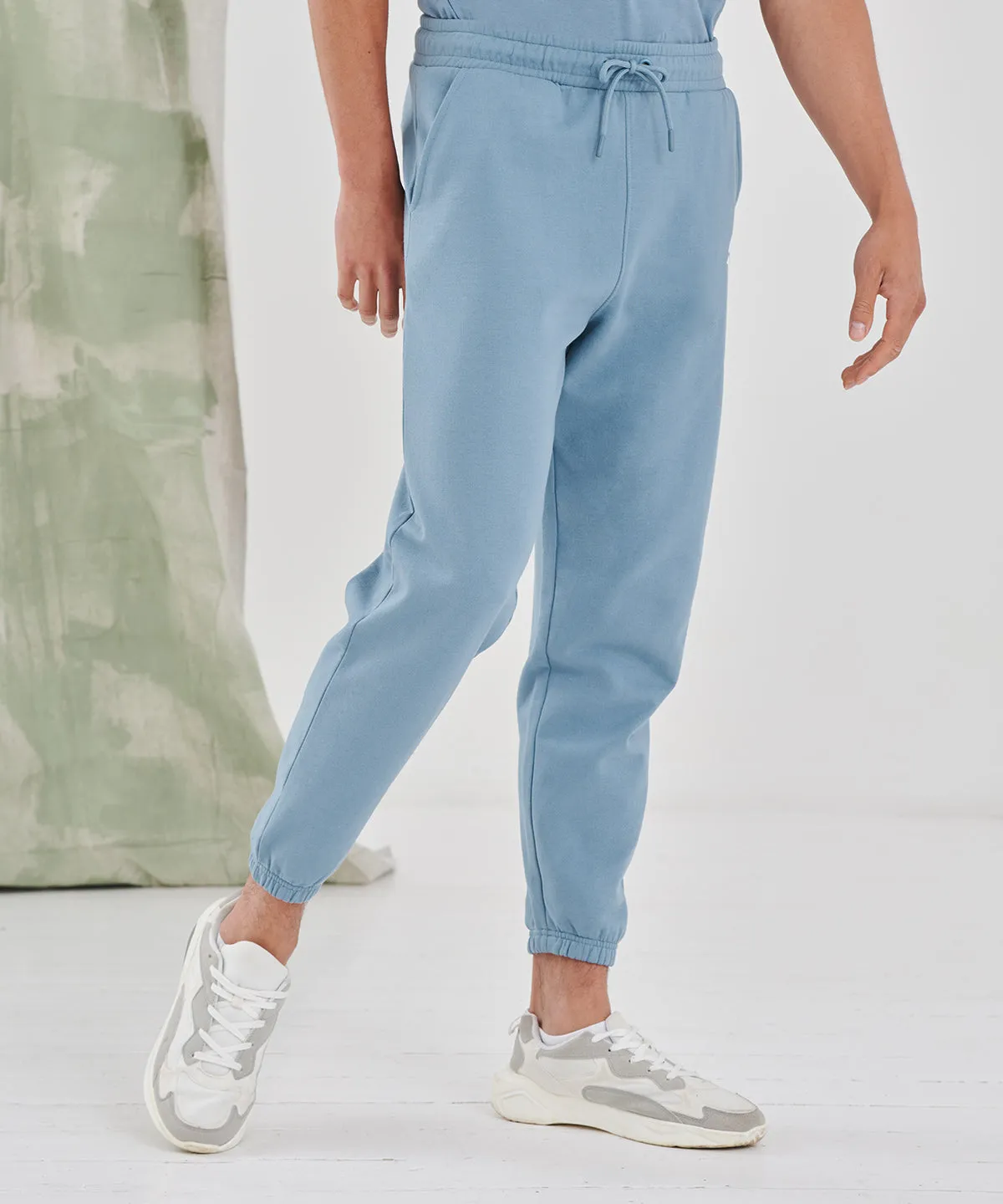 Unisex sustainable fashion cuffed joggers | Light Stone