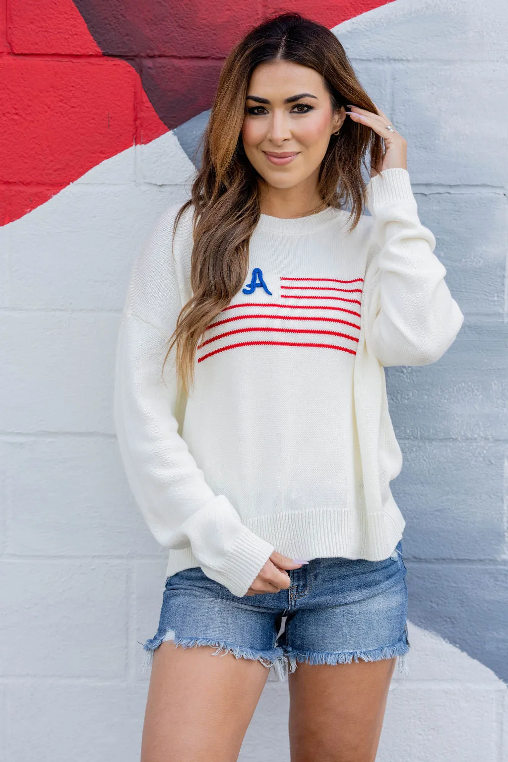 USA Stitched Sweater