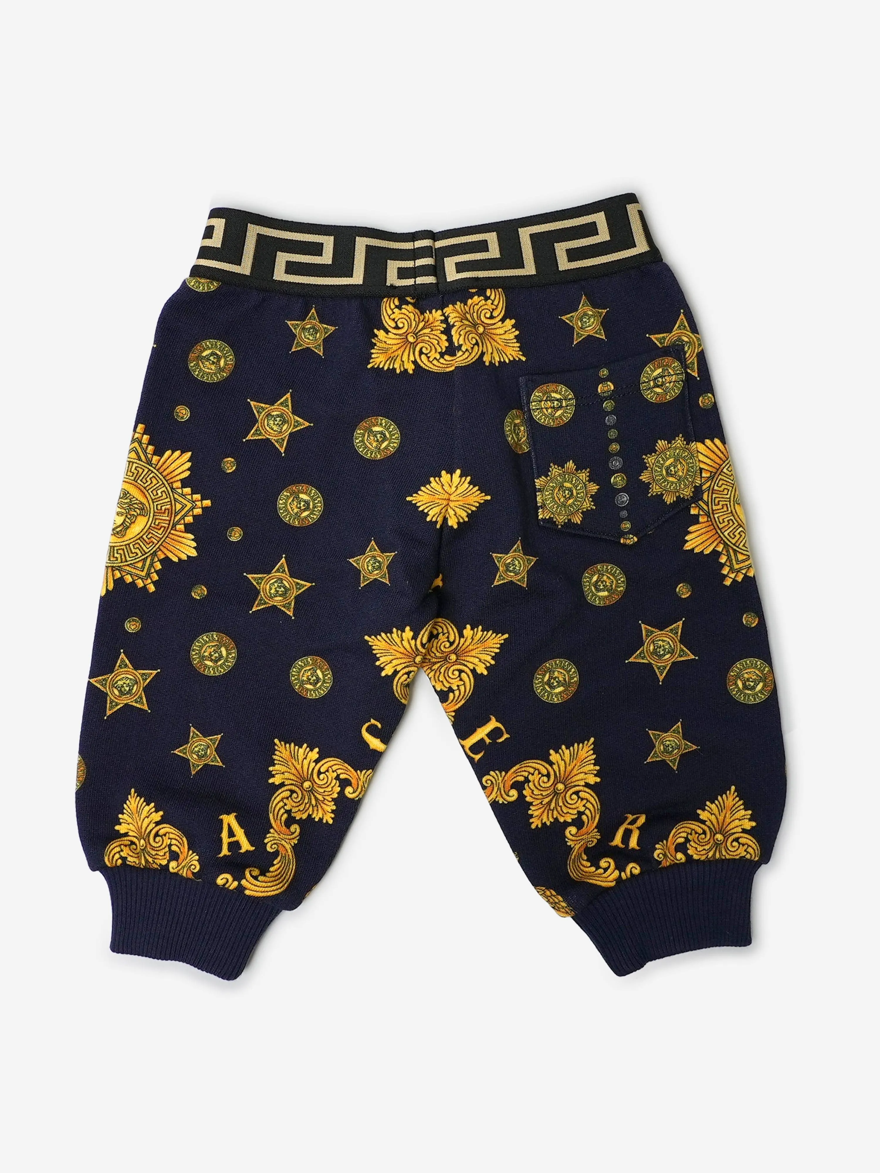 Versace Baby Joggers in Navy