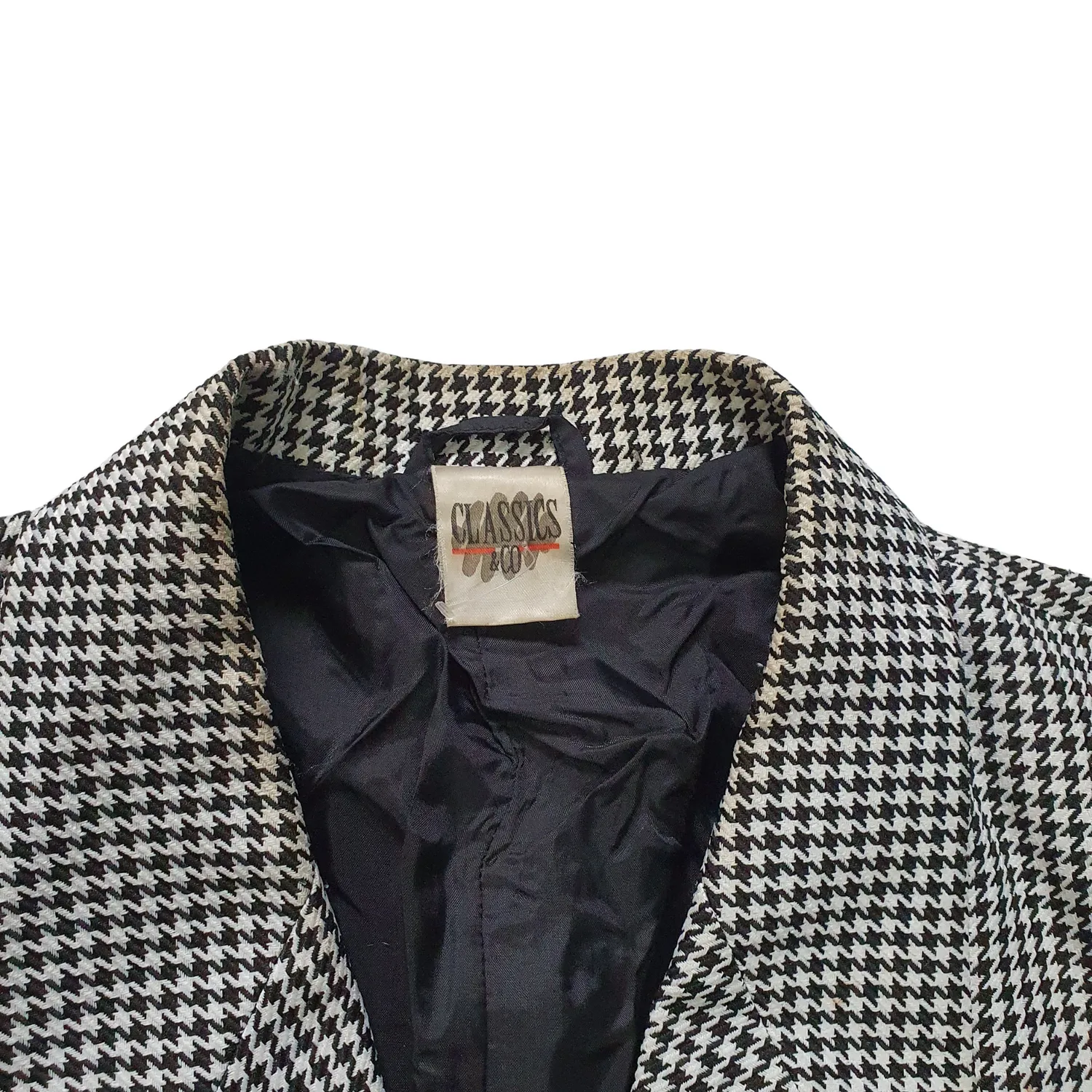 Vintage 'Classic & Co' Dogtooth Blazer Medium 42"