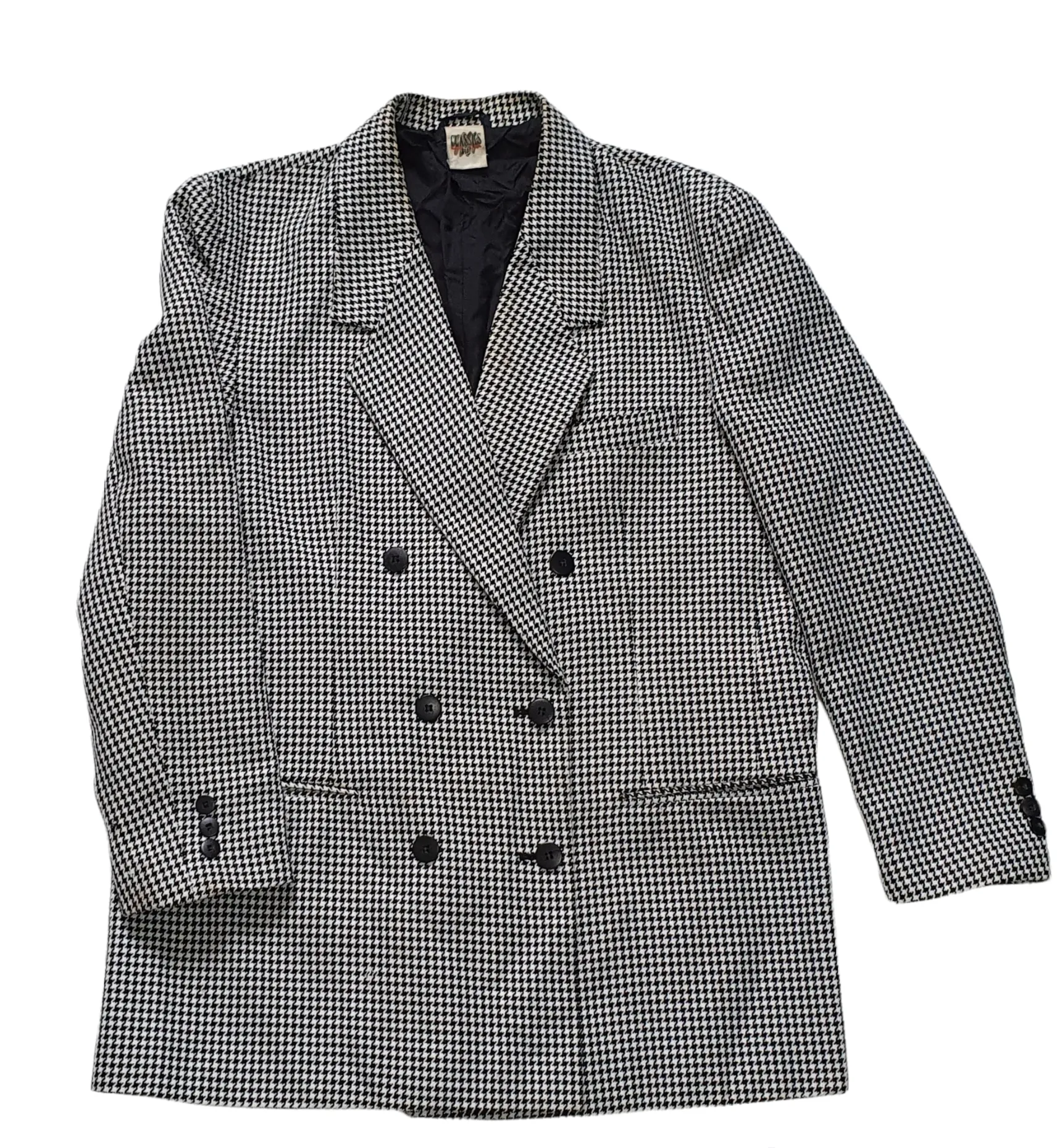 Vintage 'Classic & Co' Dogtooth Blazer Medium 42"