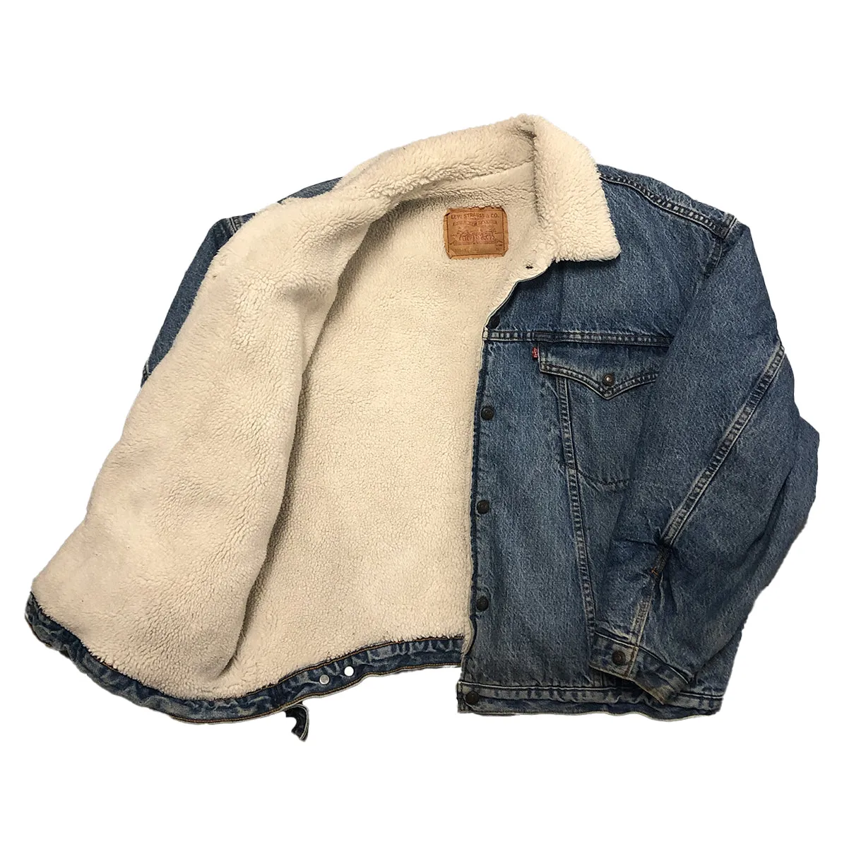 Vintage Denim Levis Sherpa Jacket L