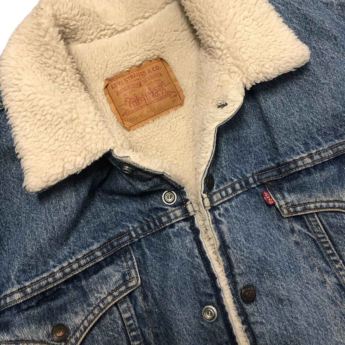 Vintage Denim Levis Sherpa Jacket L