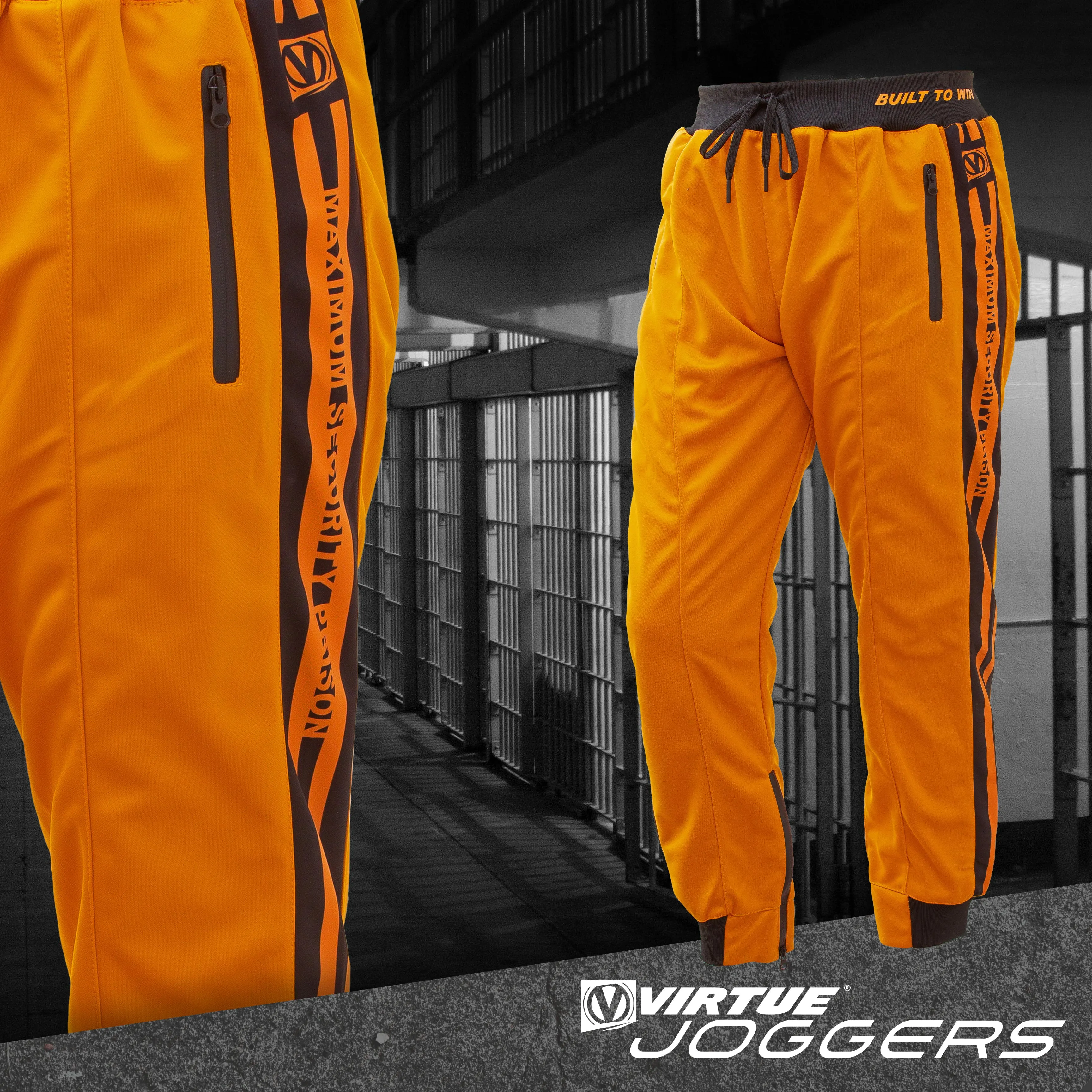 Virtue Jogger Pants - Maximum Security - Prison Orange