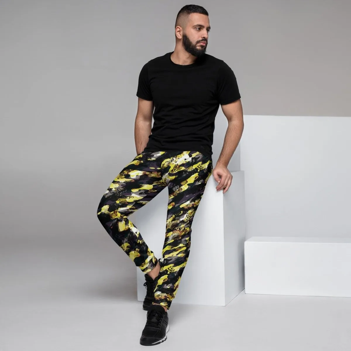 Yellow Camouflage Men's Street Joggers