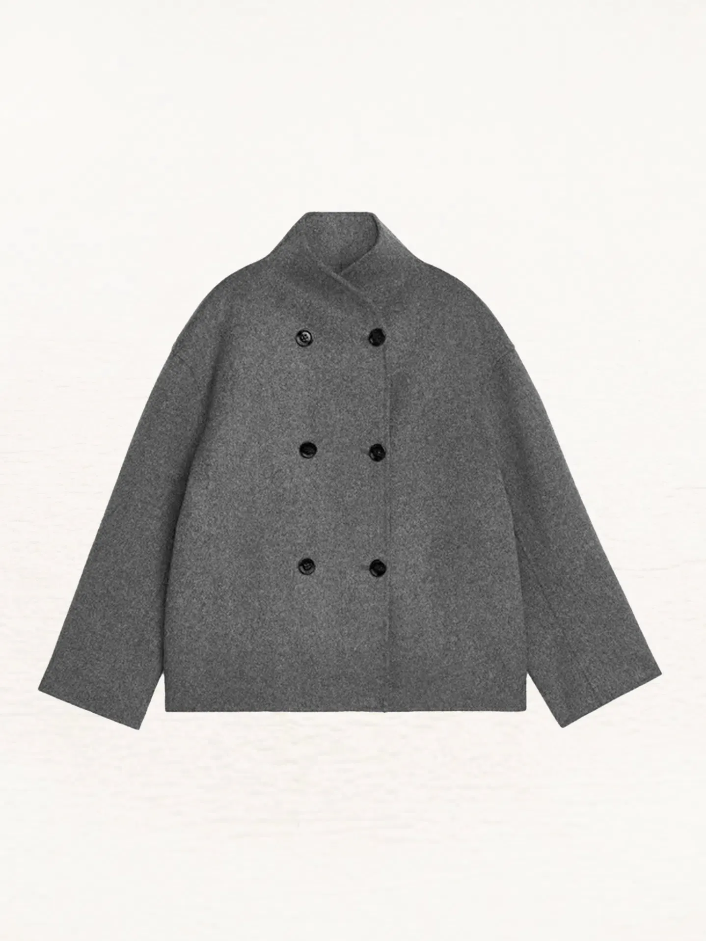 Ysabeau – Soft wool-like fabric – Wool bomber coat