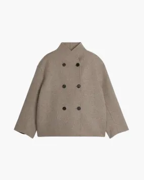 Ysabeau – Soft wool-like fabric – Wool bomber coat